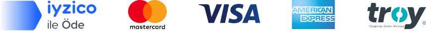 Logo pay with iyzico, visa, mastercard